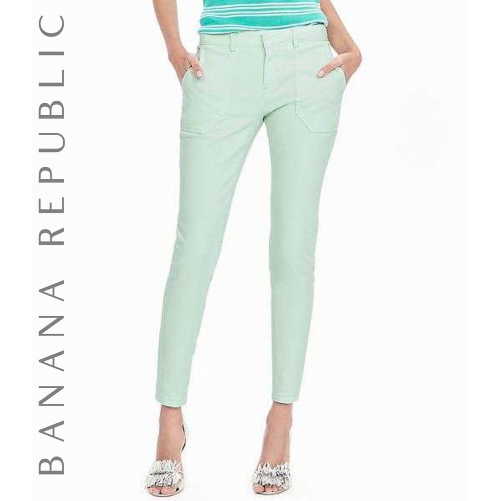 Banana Republic Mint Green Sloan Ankle Pants